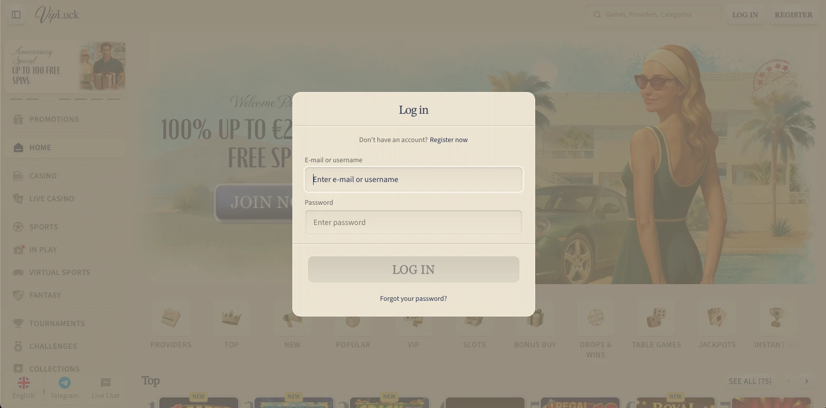 vipluck-login